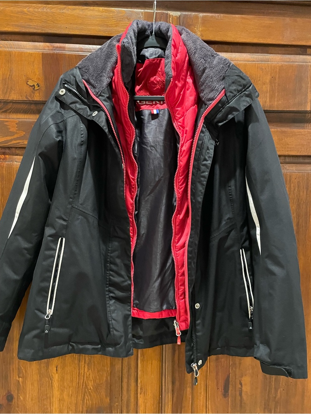 Gerry Weber Black Ski Jacket with Red Lining